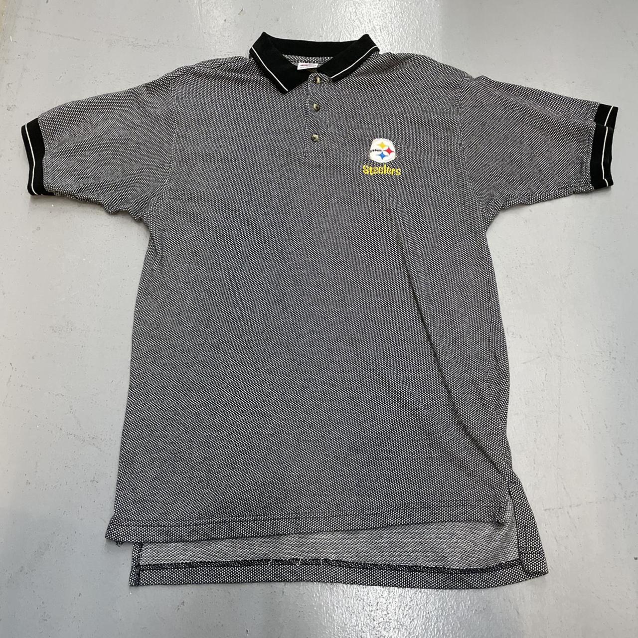 Vintage Pittsburgh Steelers Logo Athletic Polo NFL - Depop