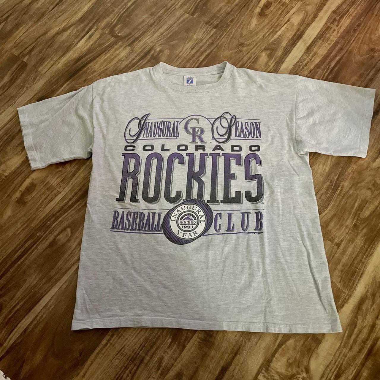 Vintage 1993 Colorado Rockies t-shirt Made In - Depop