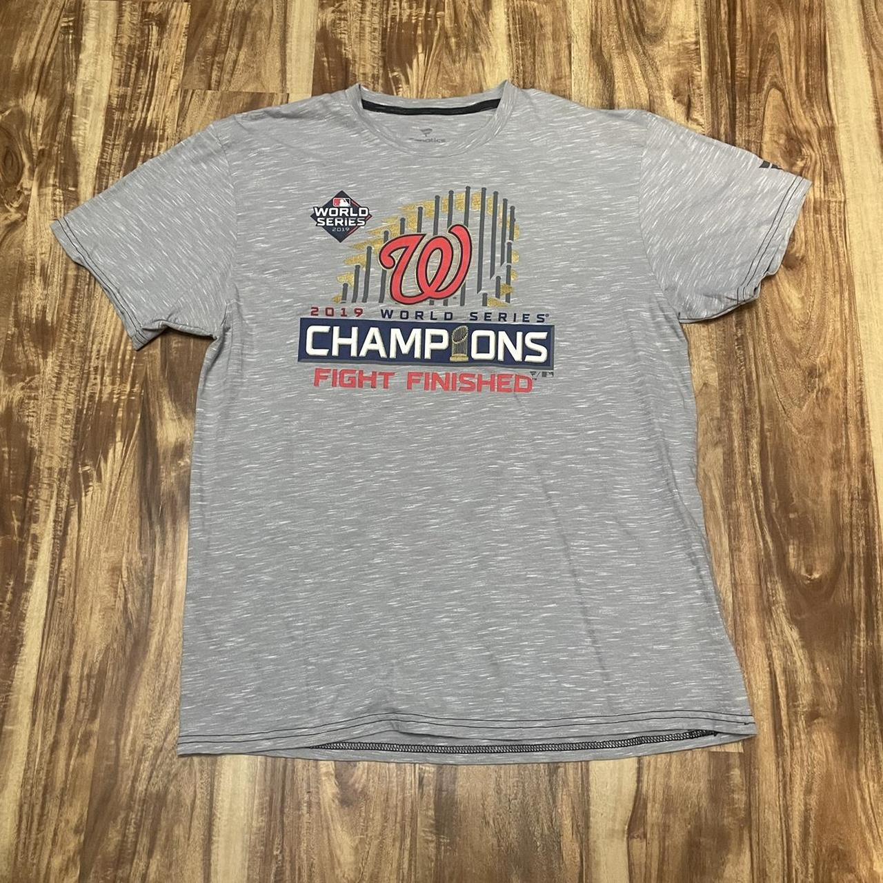 Washington Nationals 2019 World Series Champions T-Shirt RED Size XL