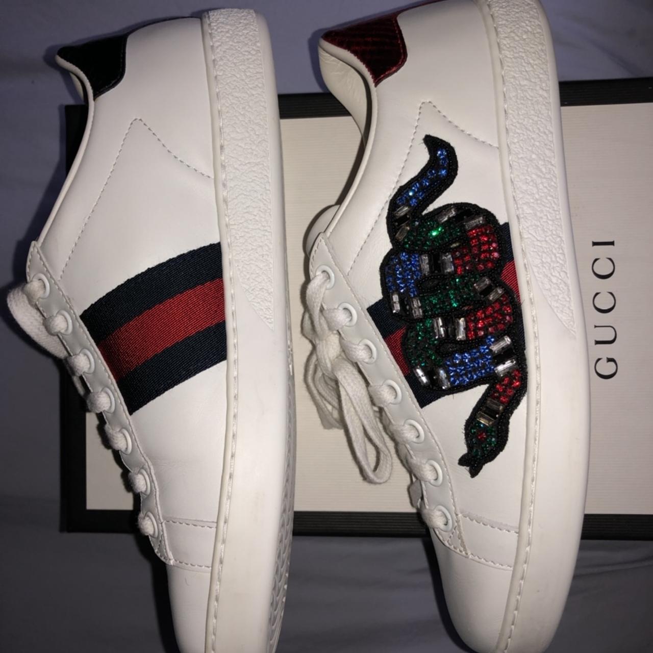 Gucci women's clearance snake sneakers