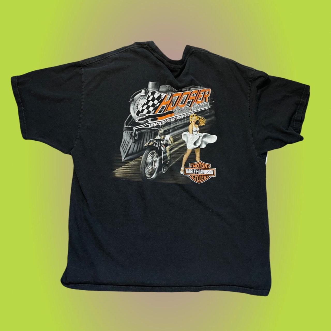 Harley Davidson Women's Black and Orange T-shirt (3)