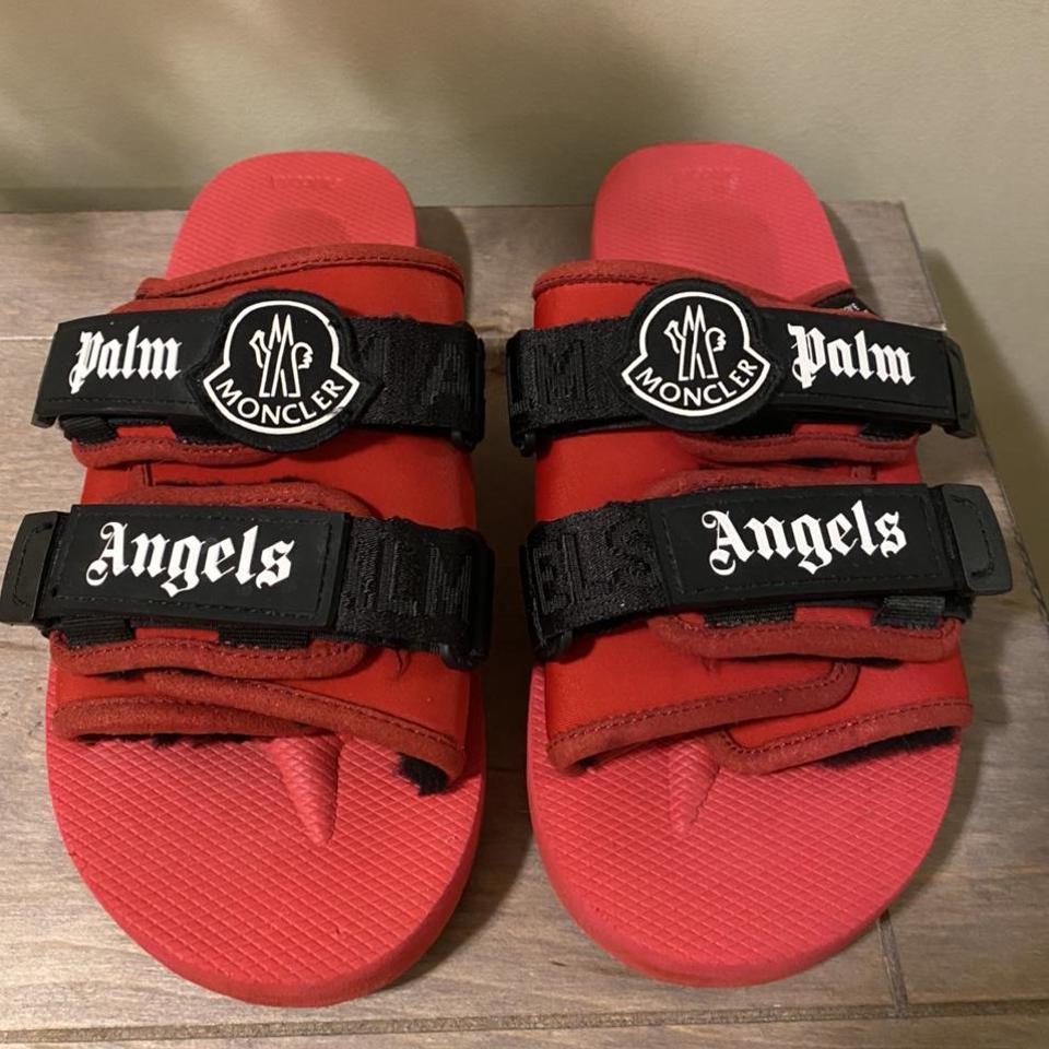 moncler x palm angels x suicoke moto slides