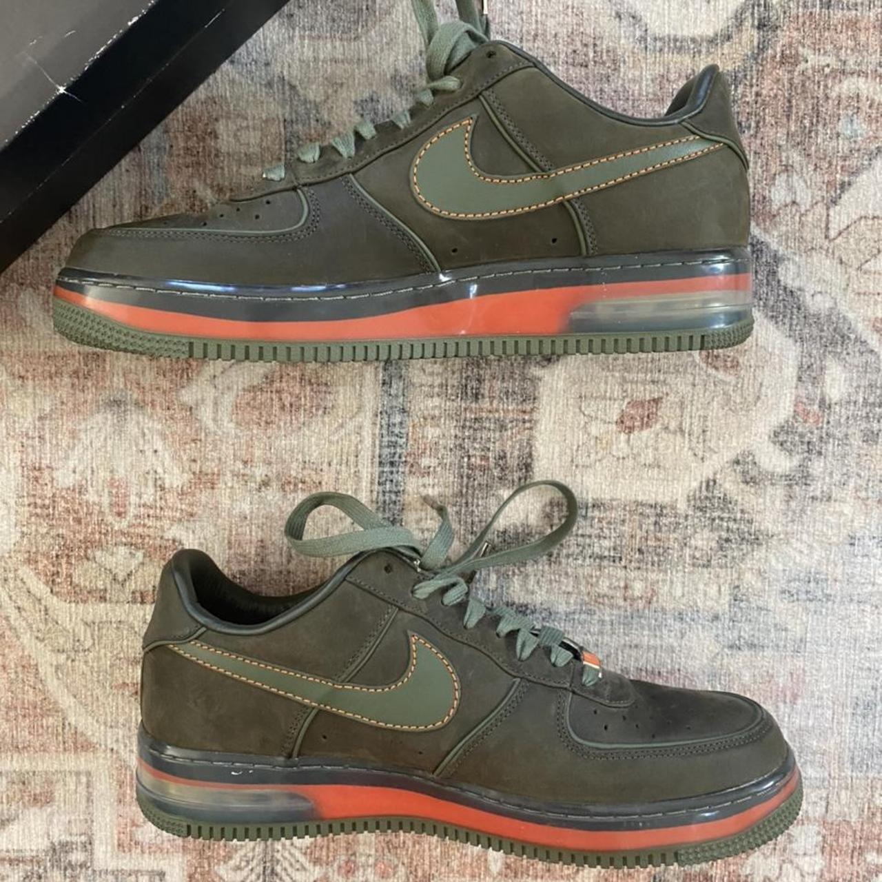 Nike Men's Green and Khaki Trainers | Depop