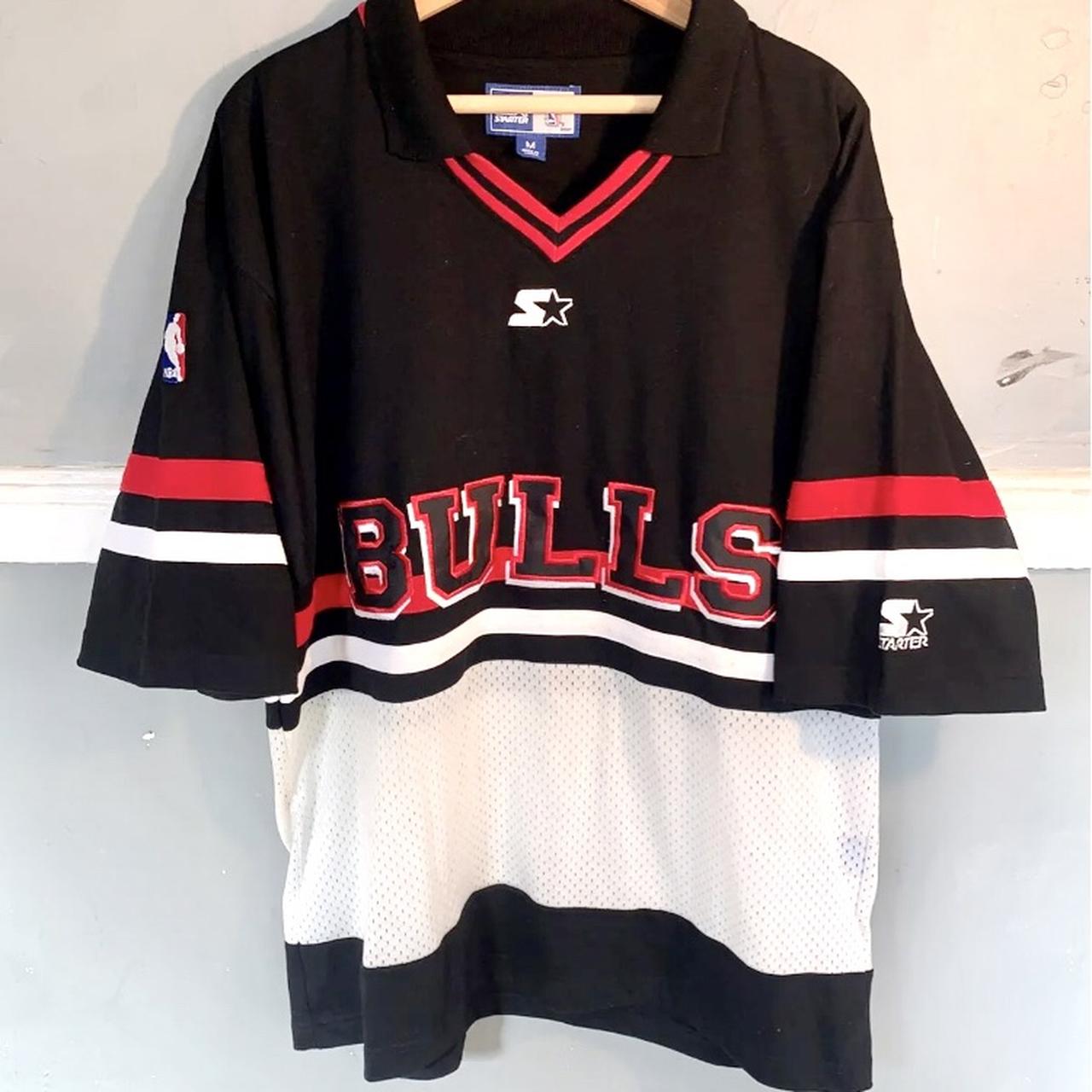 Vintage 90s Chicago Bulls Starter Shooting Jersey Depop