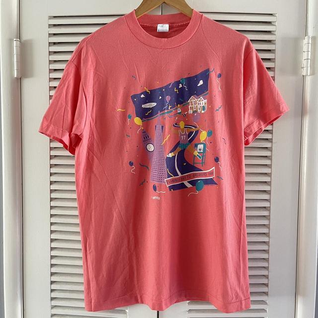 VTG 1988 SINGLE STITCH MLB RED SOX GRAPHIC TEE 1988 - Depop