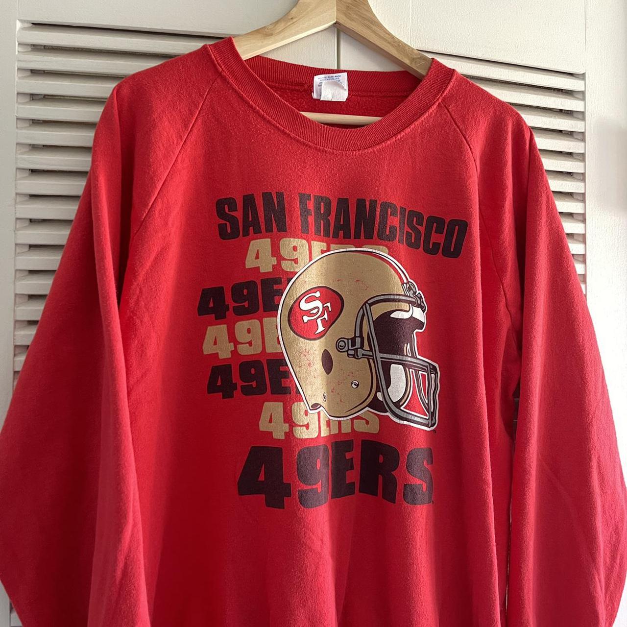 Vintage San Francisco 49s crewneck size tagged Large - Depop