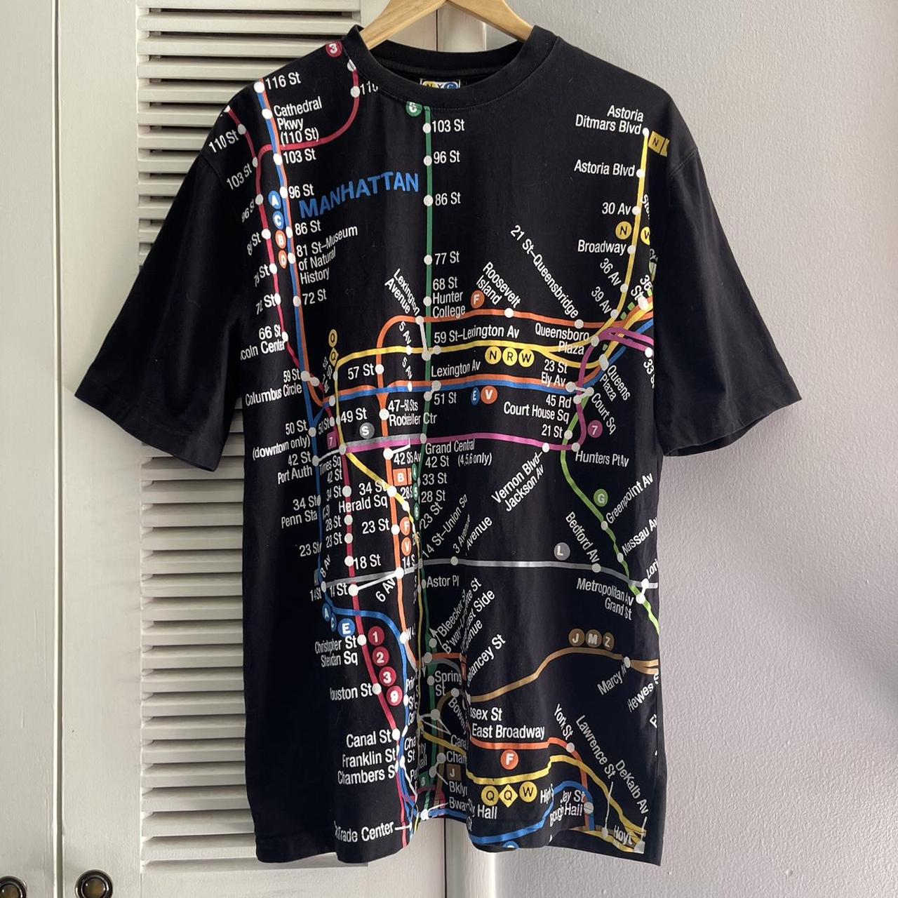 Nyc subway hotsell map t shirt