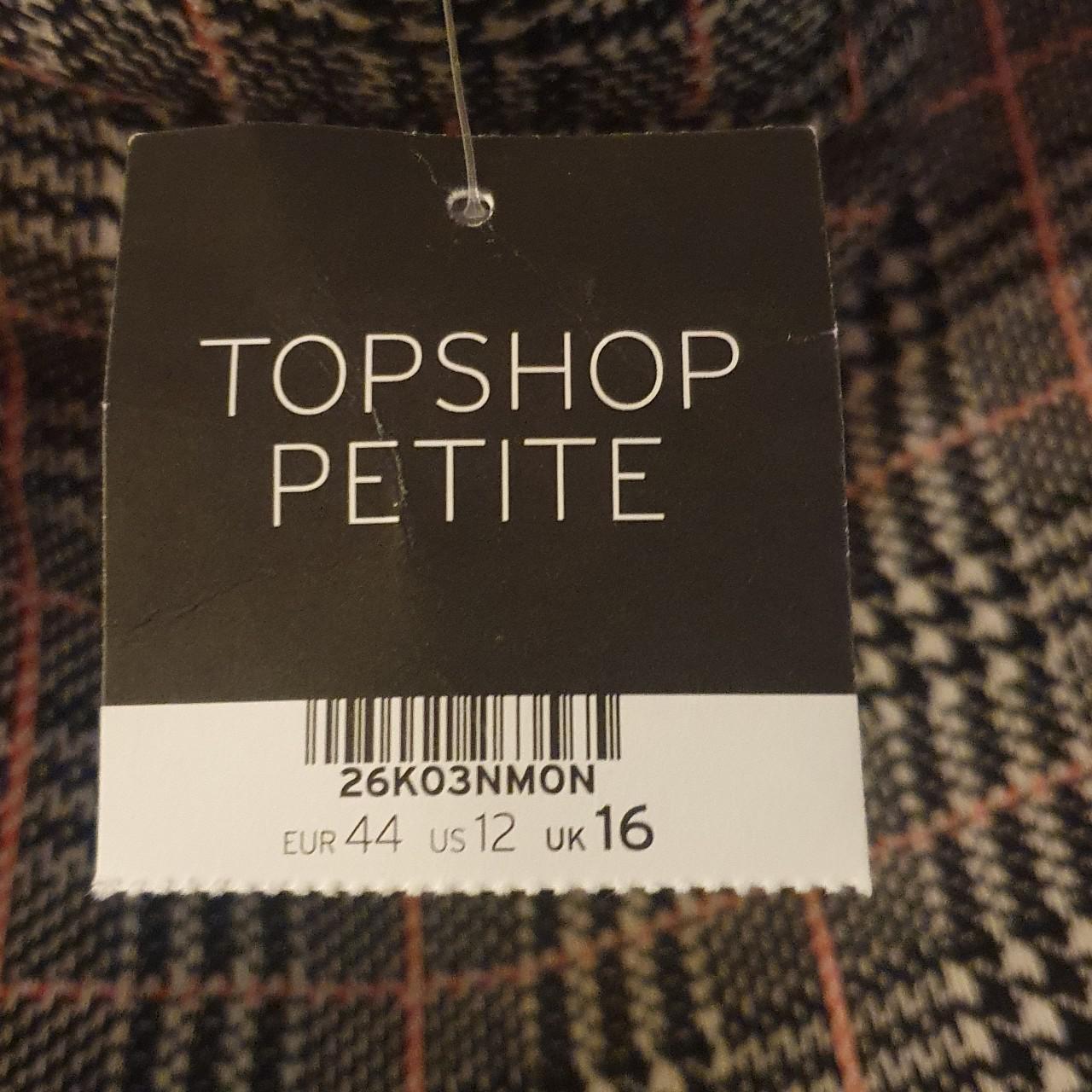 Brand new with tags petite checked mini... Depop