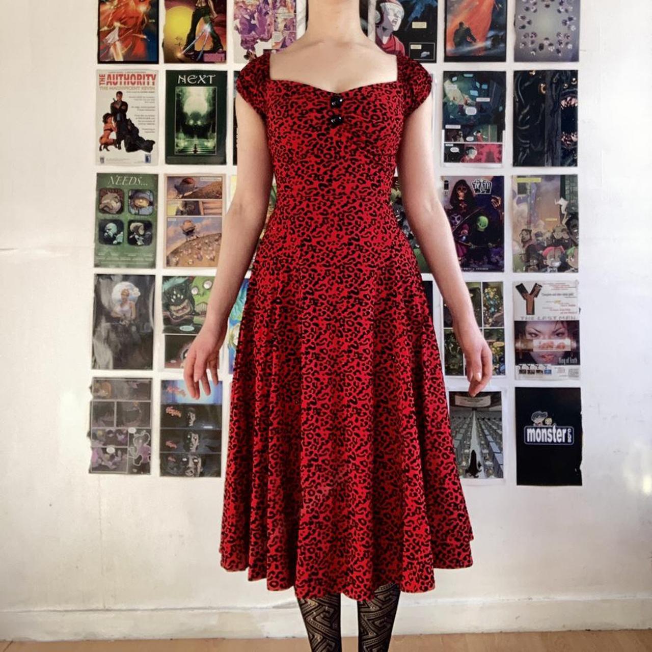 Collectif leopard hot sale dress