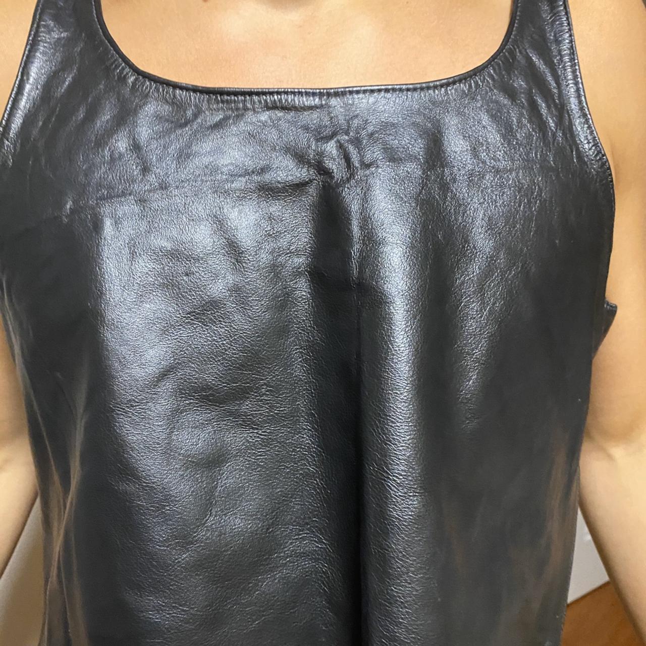 Real daddy shit, genuine-leather XL tank Pairs well... - Depop