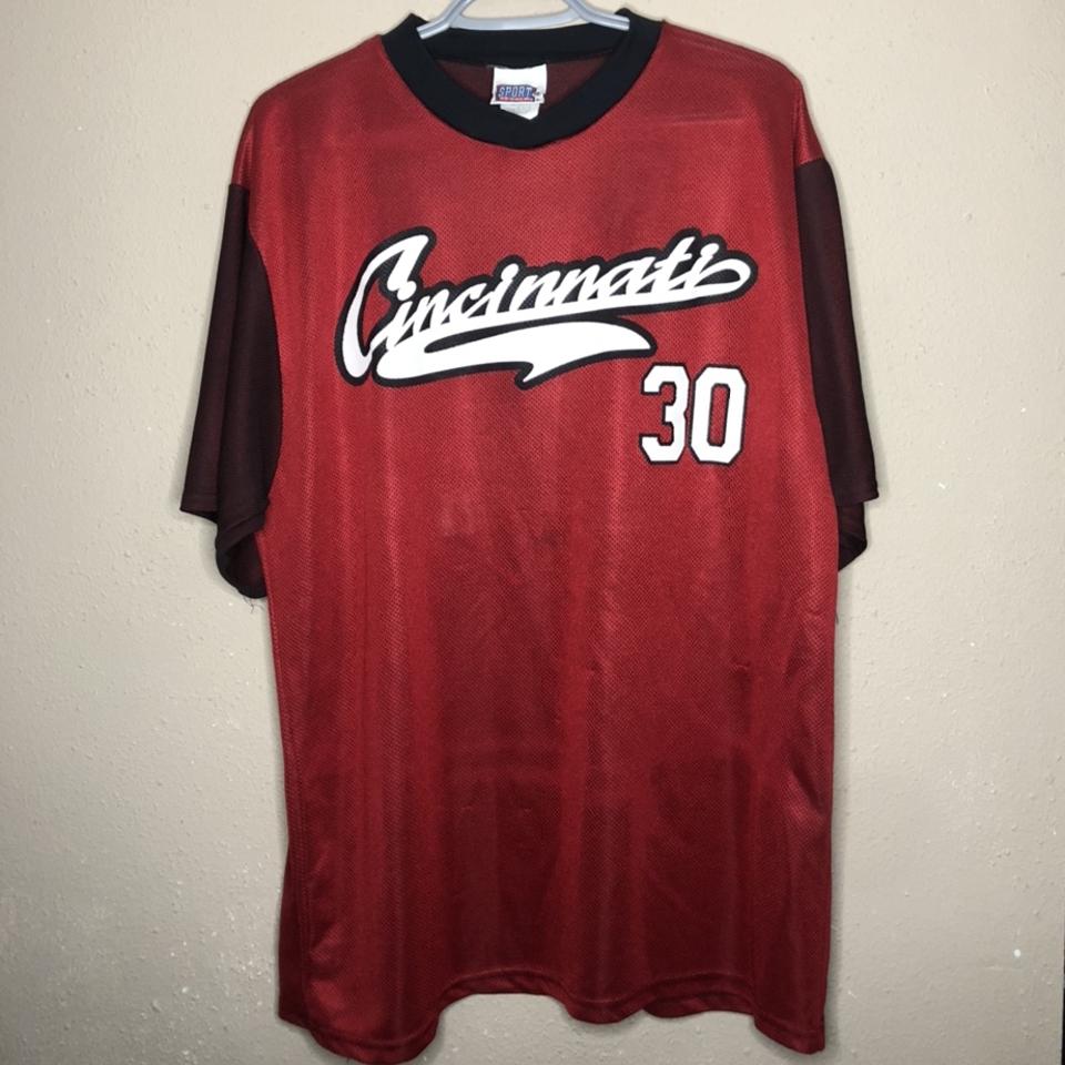 Vintage Majestic Cincinnati Reds Jersey ⚾️ Griffey - Depop