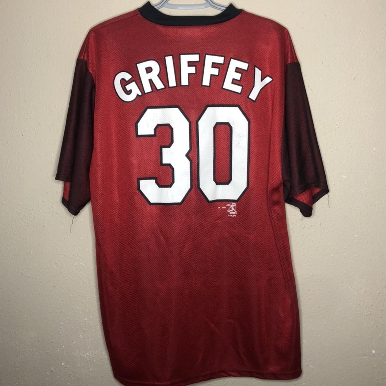 Vintage Majestic Cincinnati Reds Jersey ⚾️ Griffey - Depop