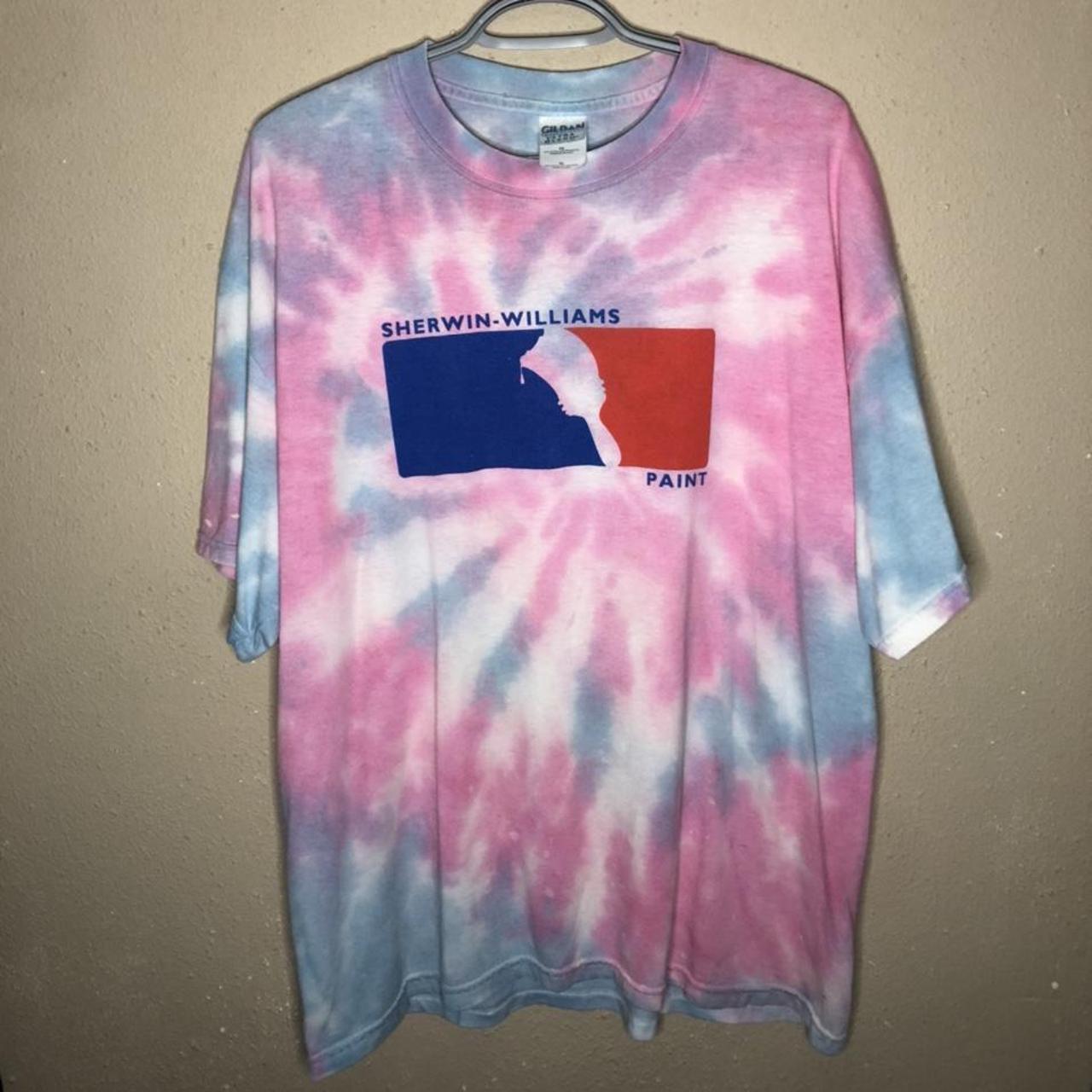 Women's vintage Atlanta Braves Tie-Dye T-shirt Sz- - Depop