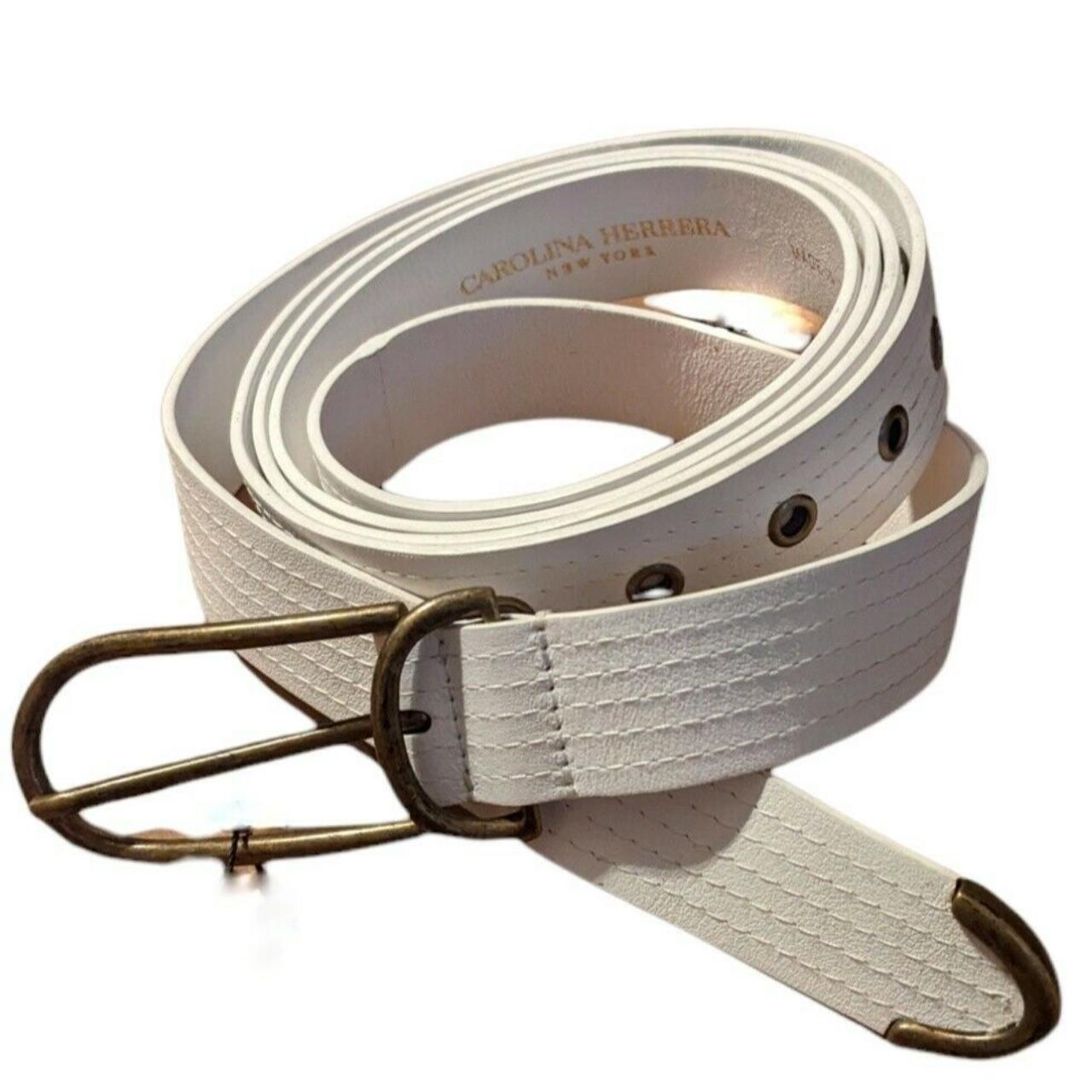 Product Image 1 - Carolina Herrera White Leather Belt