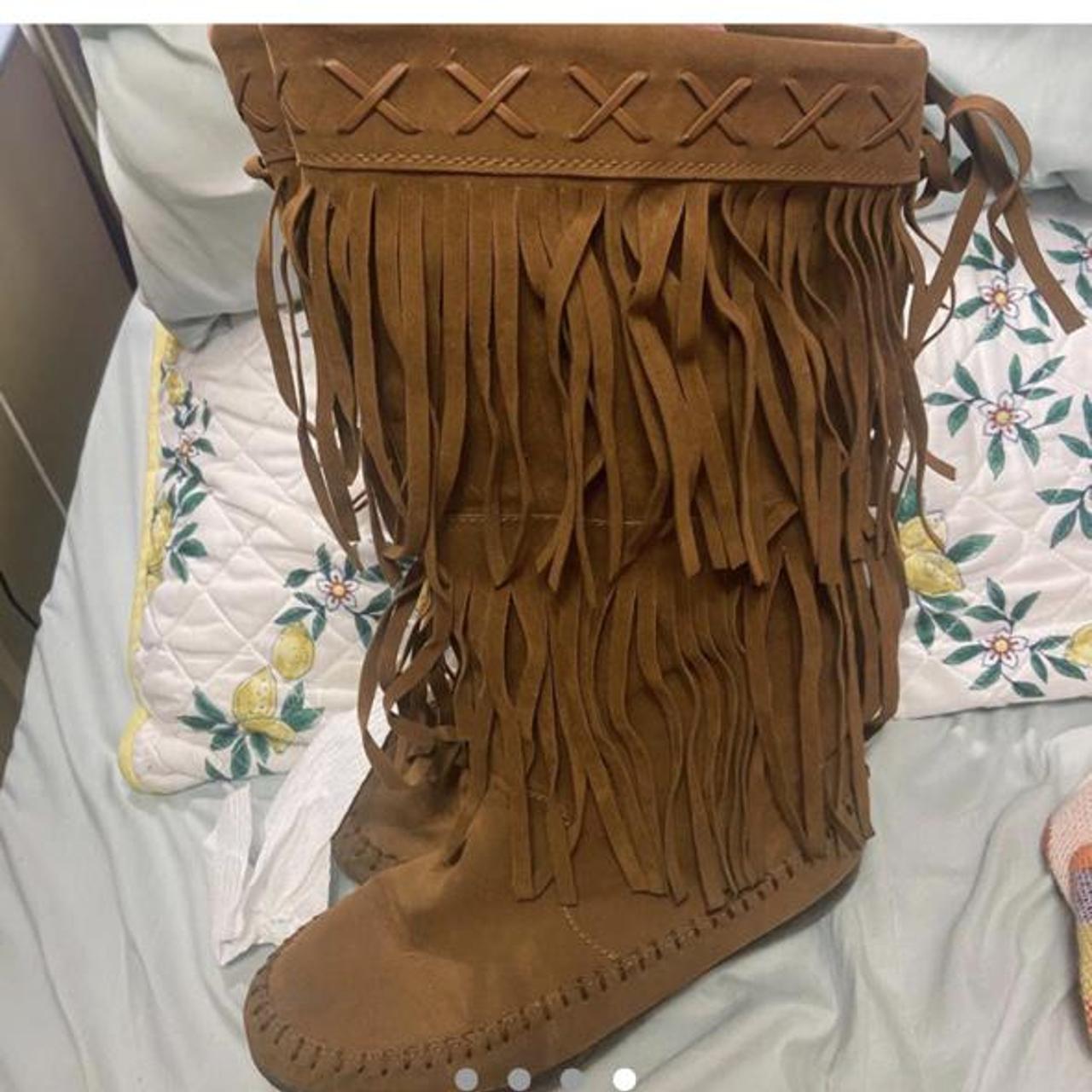 rampage fringe boots