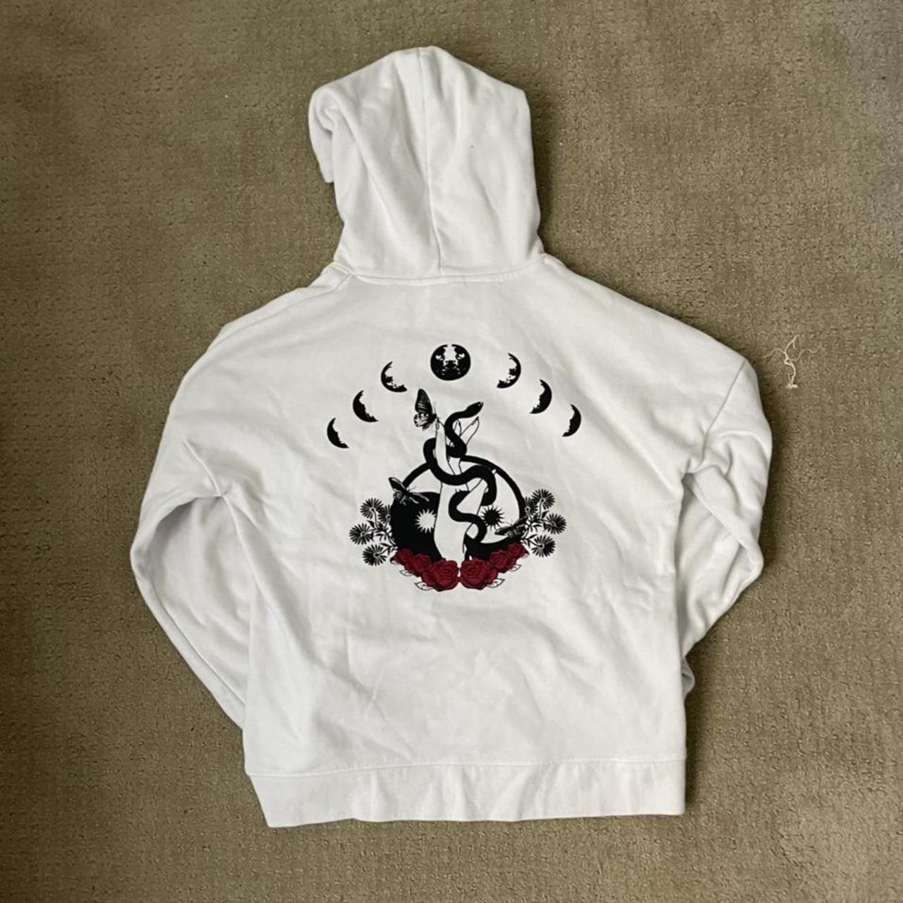 Empyre fredia shop rose white hoodie