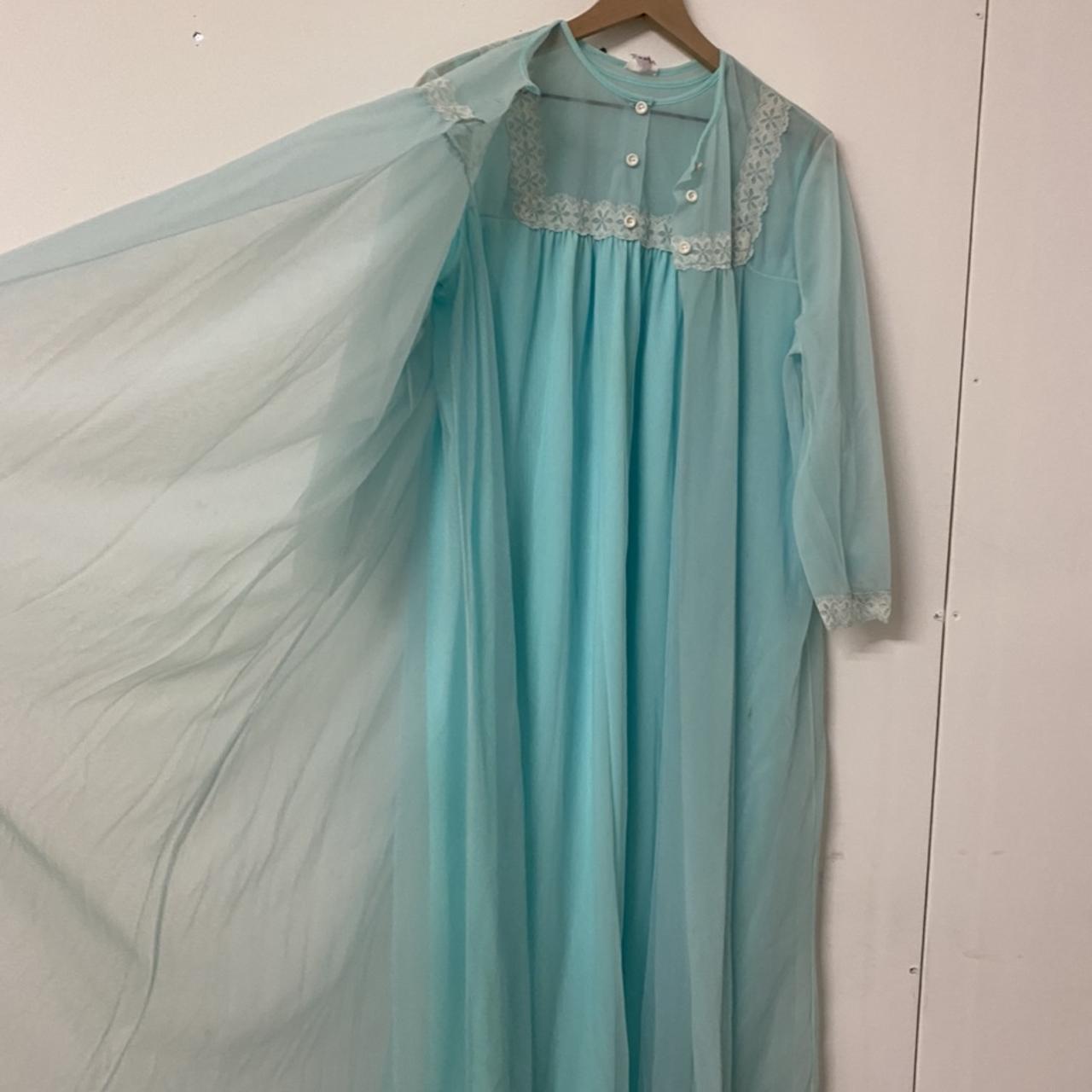 Rosemarys baby / vintage /nightgown and robe / sheer... - Depop