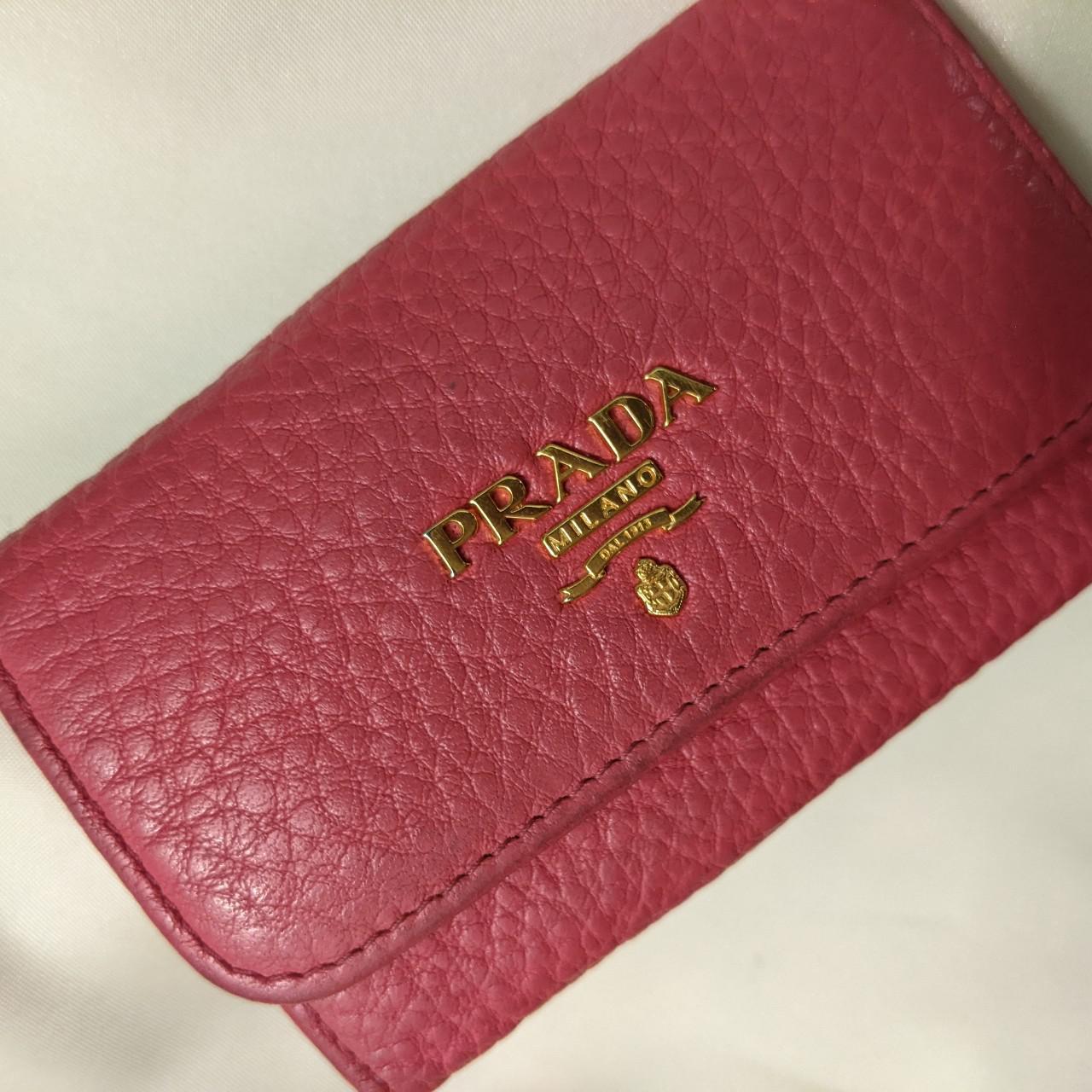 AUTHENTIC PRADA KEY HOLDER - discoloration pictured - Depop