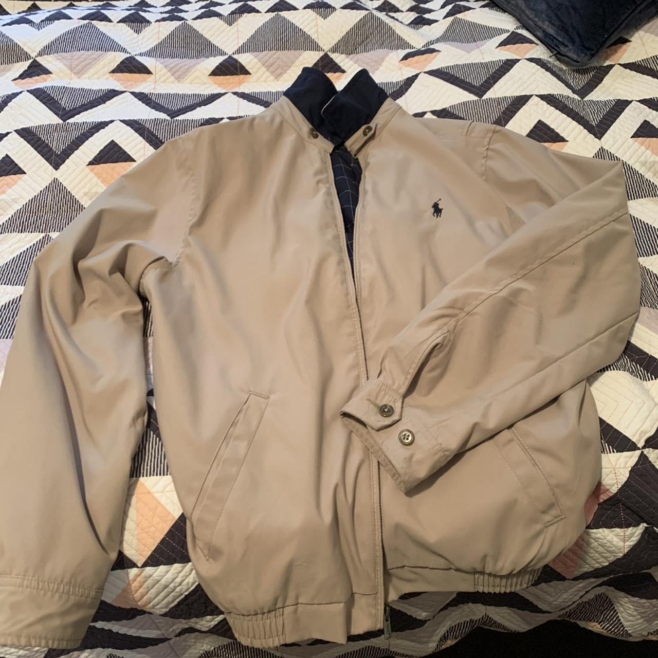 Beige windbreaker on sale