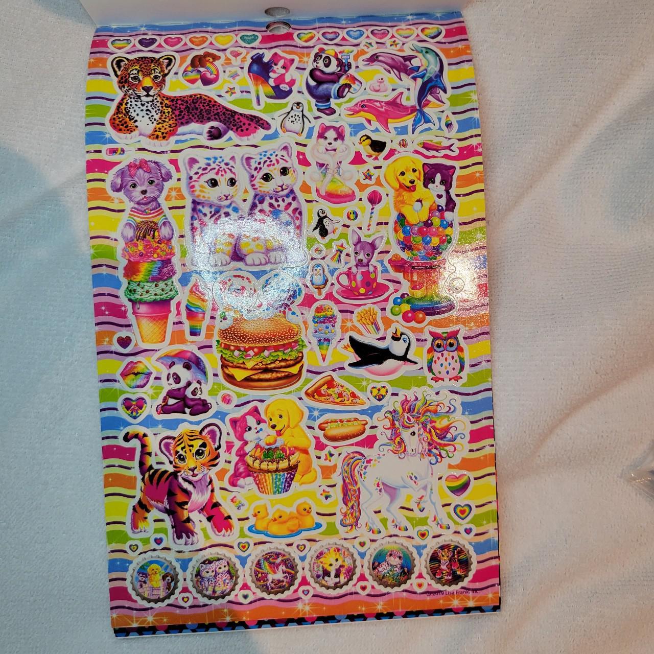 LISA FRANK STICKERS - 80+ stickers on this sheet - - Depop