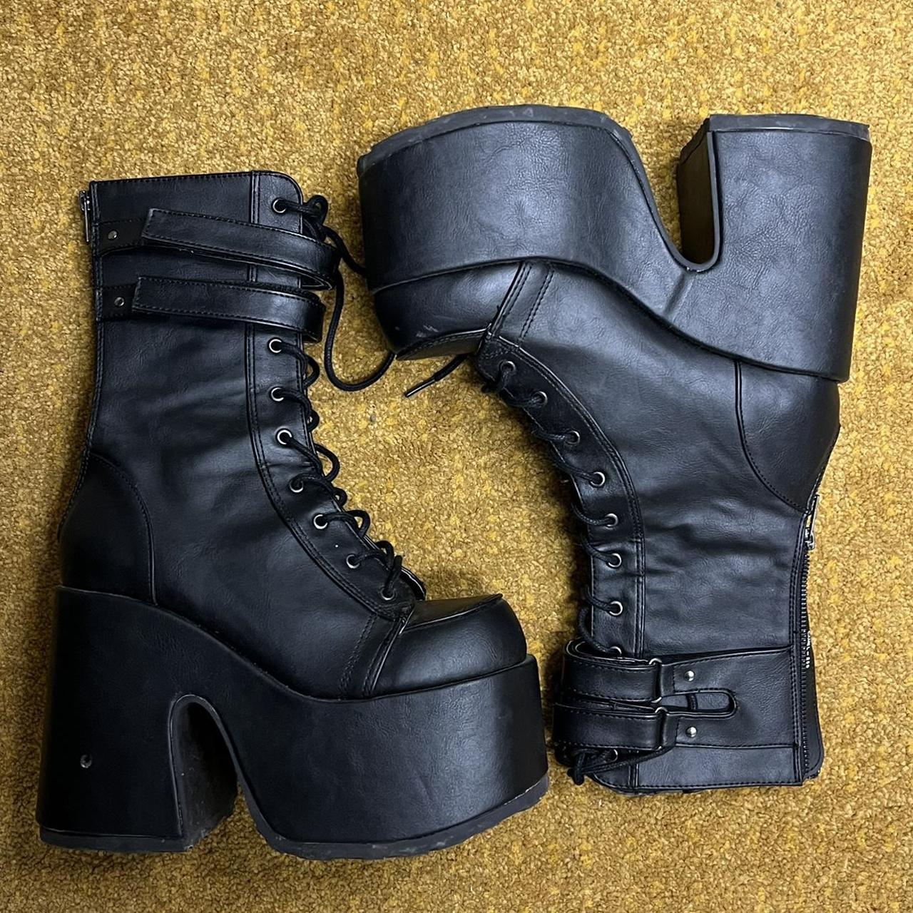 Womens goth boot Size:9 (US) Only worn once and... - Depop