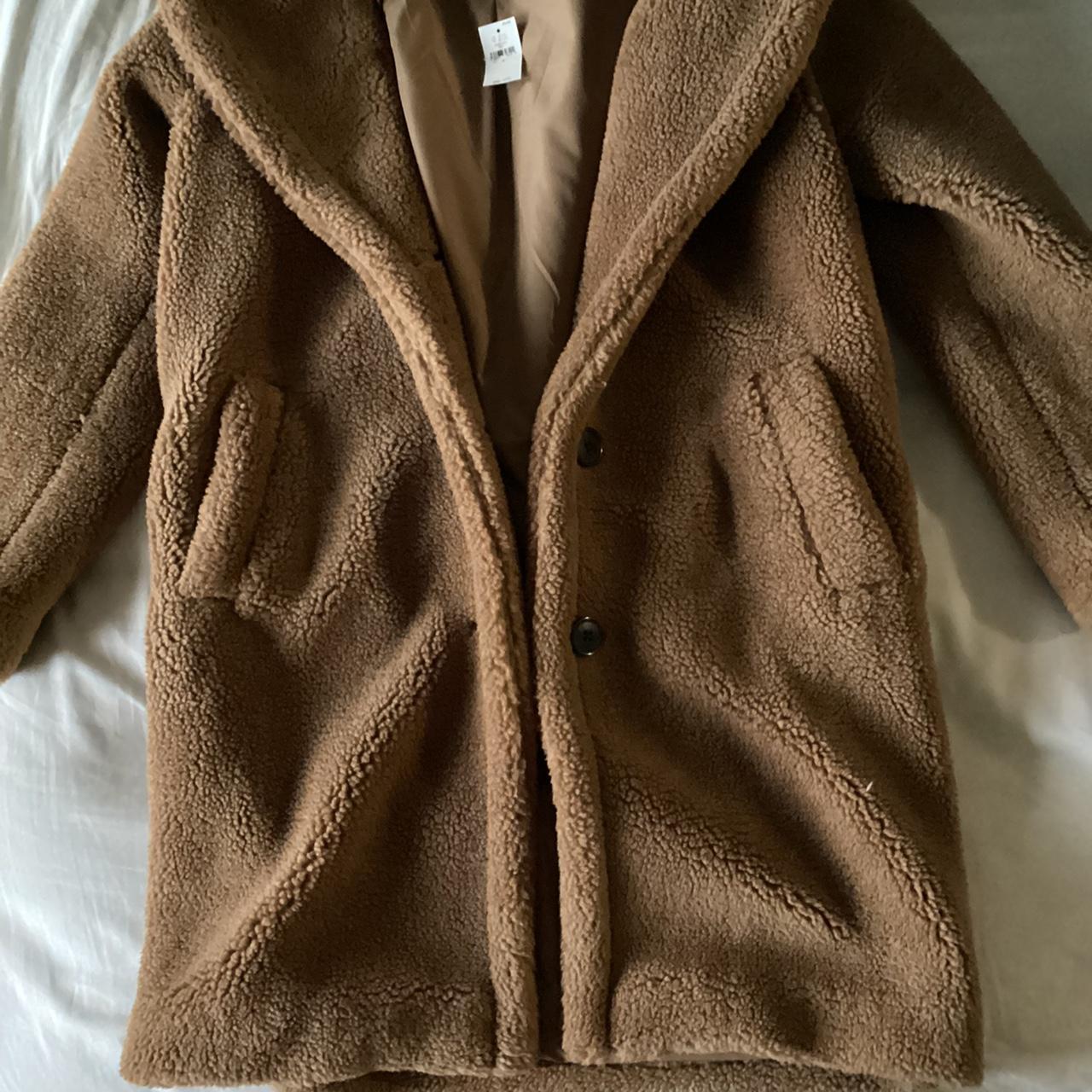 Deadstock gap teddy bear coat BNWT Brown / tan... - Depop