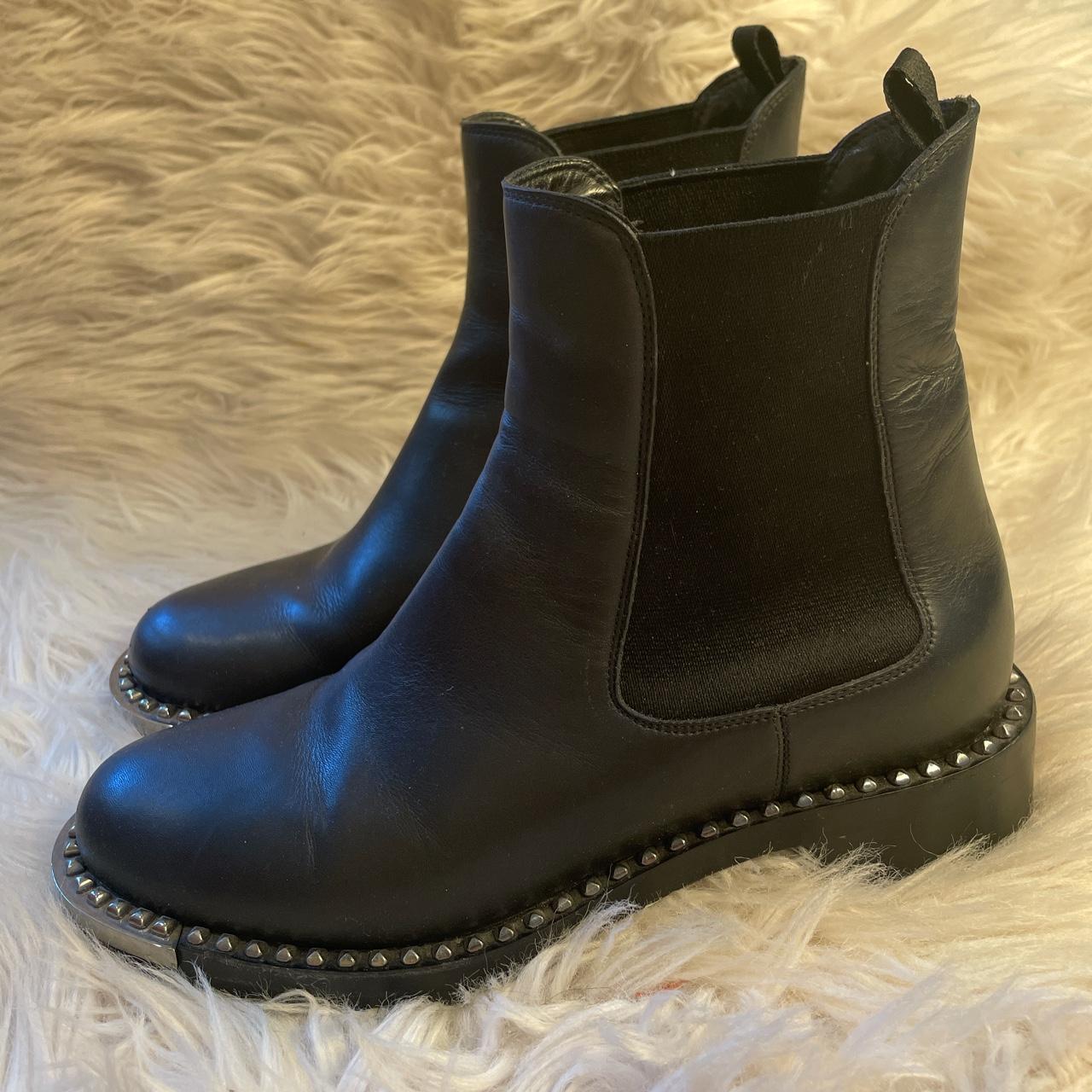 Miu miu studded outlet boots