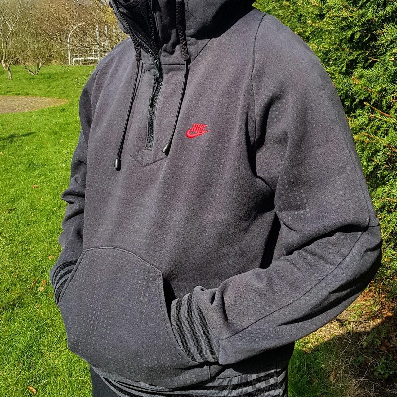 nike grey quarter zip