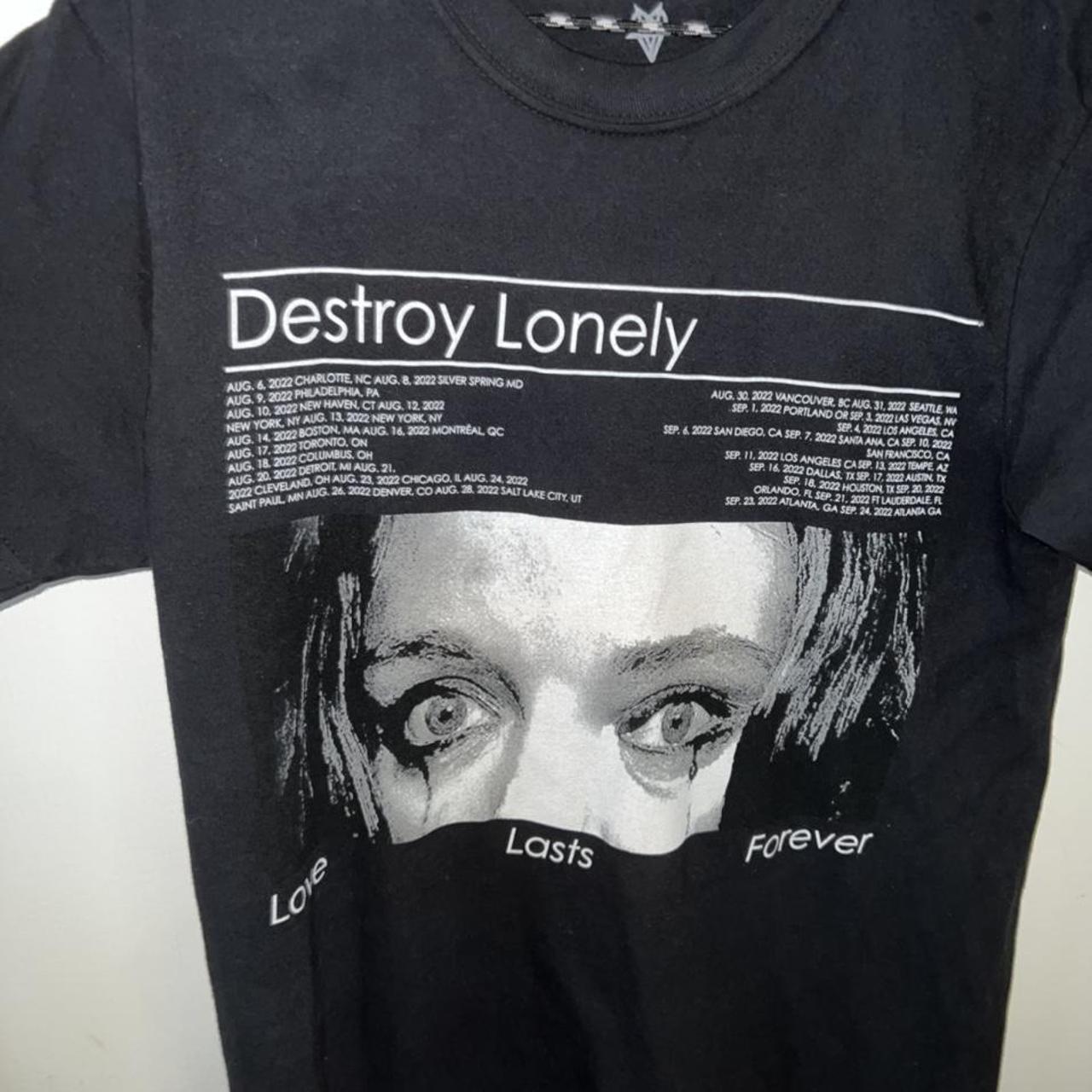 Destroy Lonely Love Lasts Forever Tour Tee... - Depop