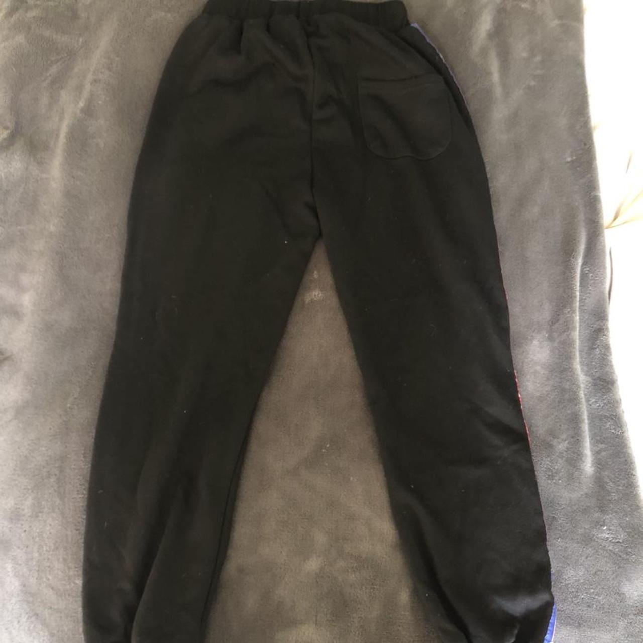 Champion Men's Black and Red Joggers-tracksuits | Depop