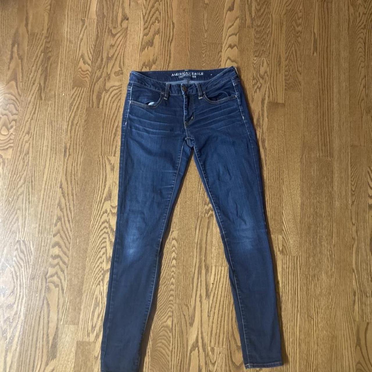 American Eagle Skinny Jeans - Size 6 long - mid-rise... - Depop