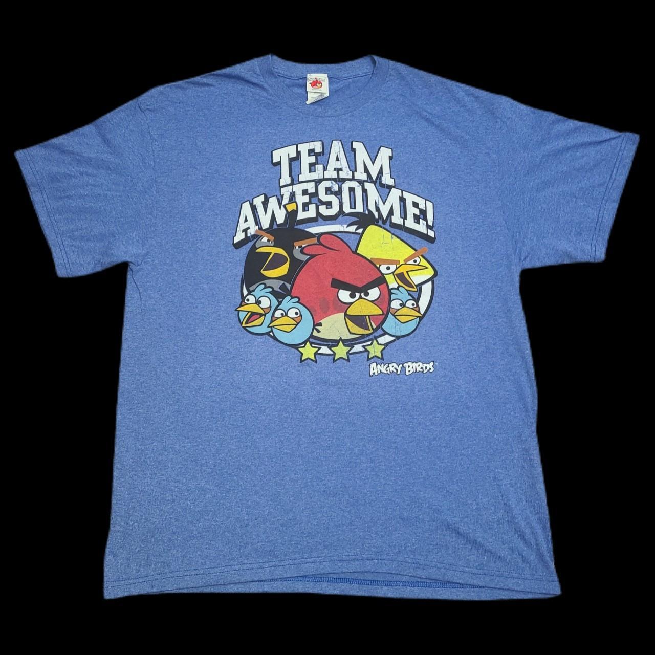 Angry Birds Group T-Shirt Blue Men's