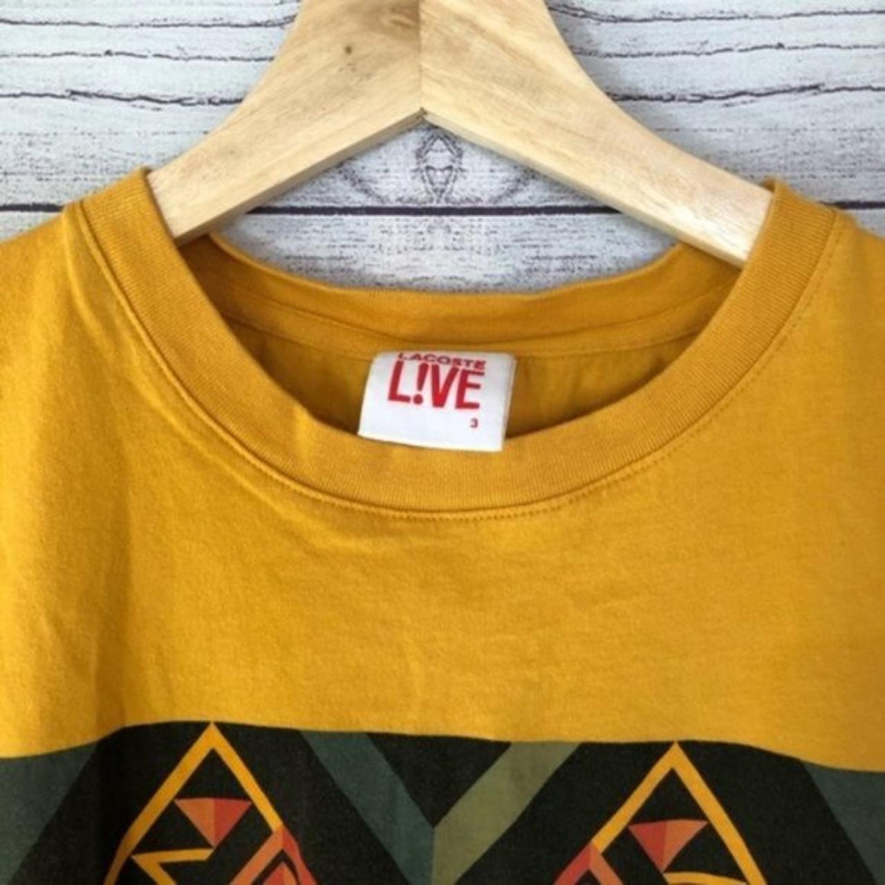 Lacoste Live Women's Yellow T-shirt (3)