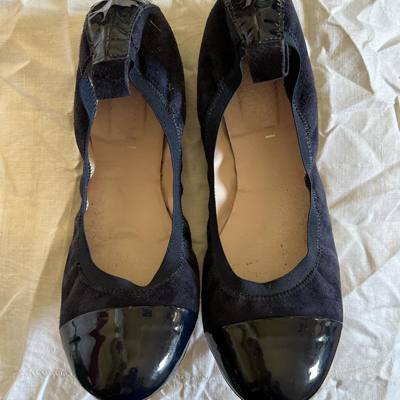 Women's Navy Ballet-shoes | Depop