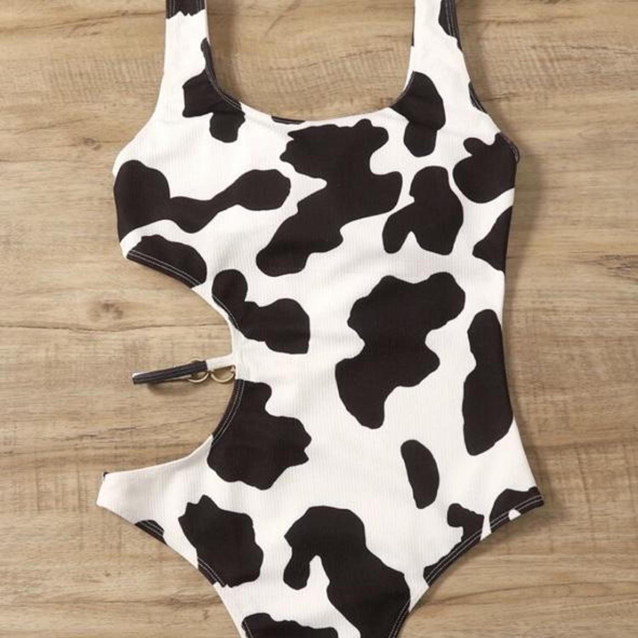 COW BODYSUIT/SWIMSUIT SHEIN BRAND NEW!! just... - Depop