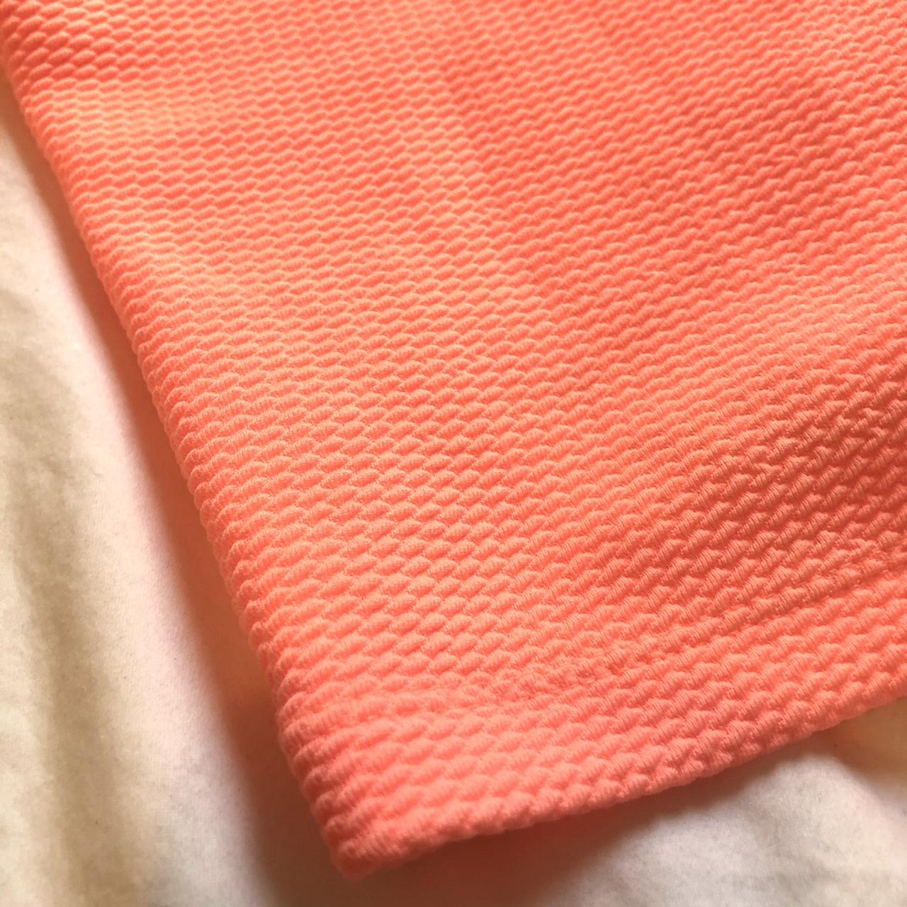 H&M coral crop top Size S In perfect condition -... - Depop