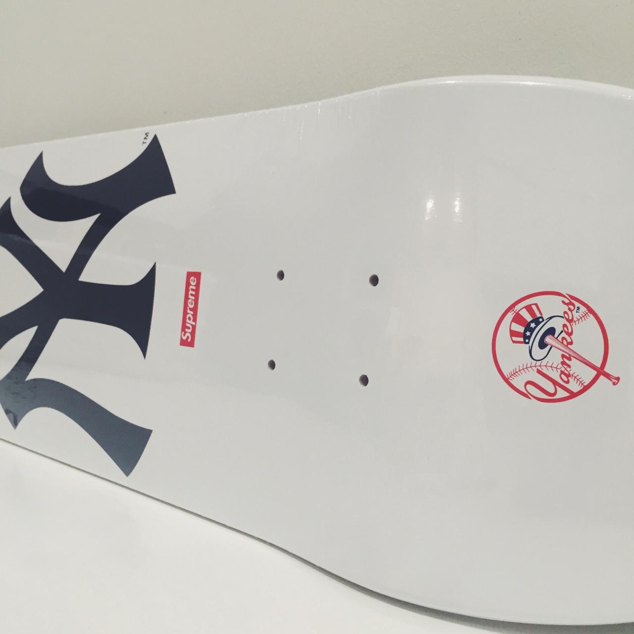 Supreme New York Yankees Skateboard Deck White S/S 15 | eBay