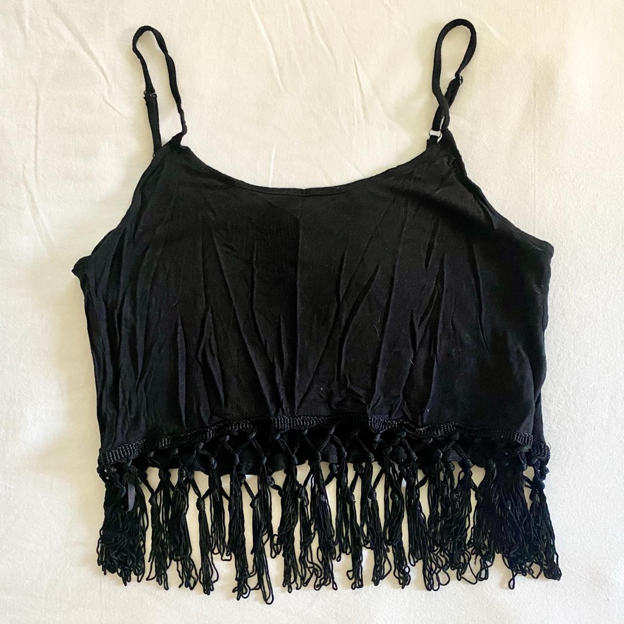 Forever 21 Fringe Crop Top, • XS, •