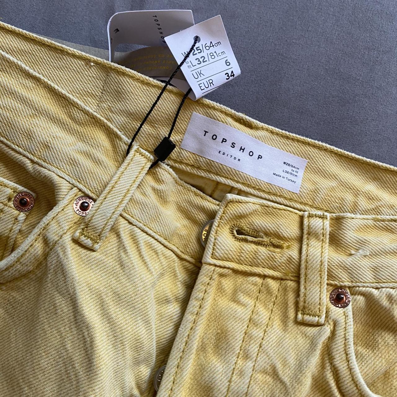 Topshop 2024 yellow jeans