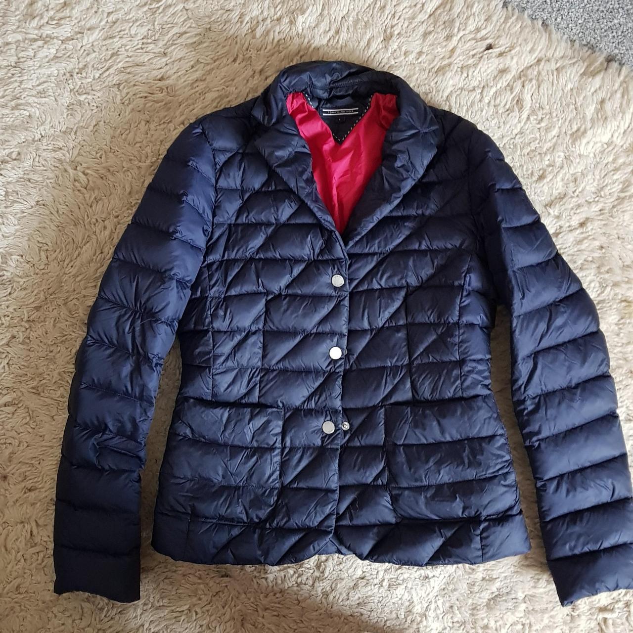 Tommy Hilfiger woman's jacket size 4 Navy... - Depop