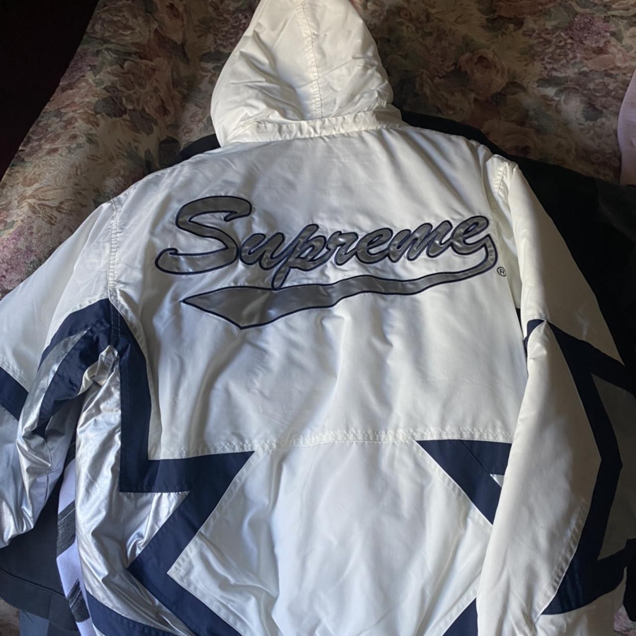 Supreme Stars Puffy Jacket White, Size M , Price $600