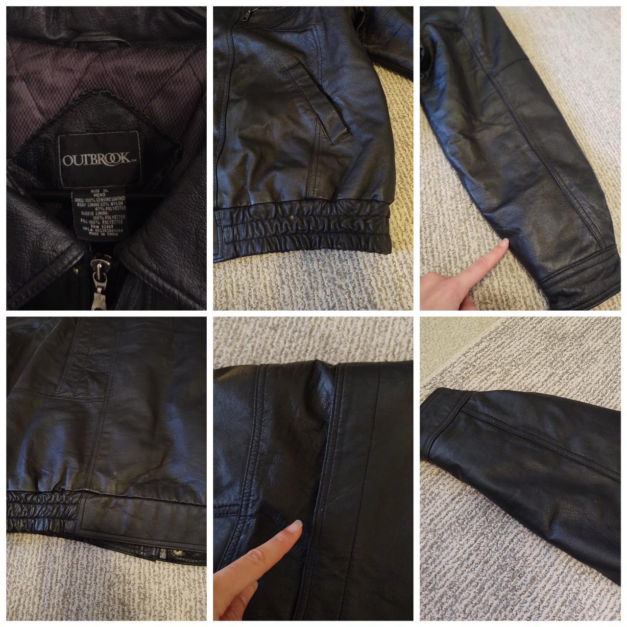 Product Image 3 - Outbrook black leather jacket size