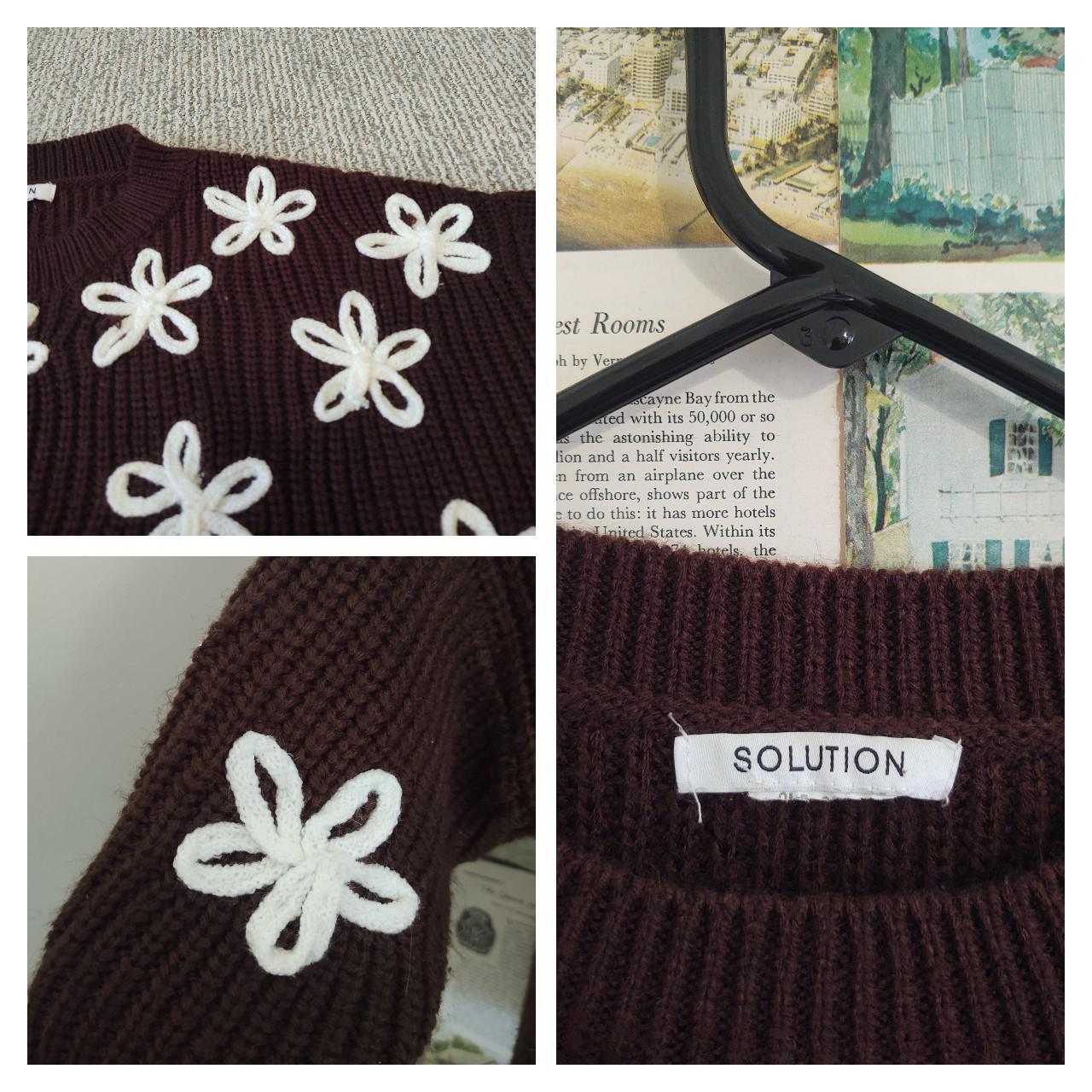 Women's Brown and White Jumper (3)