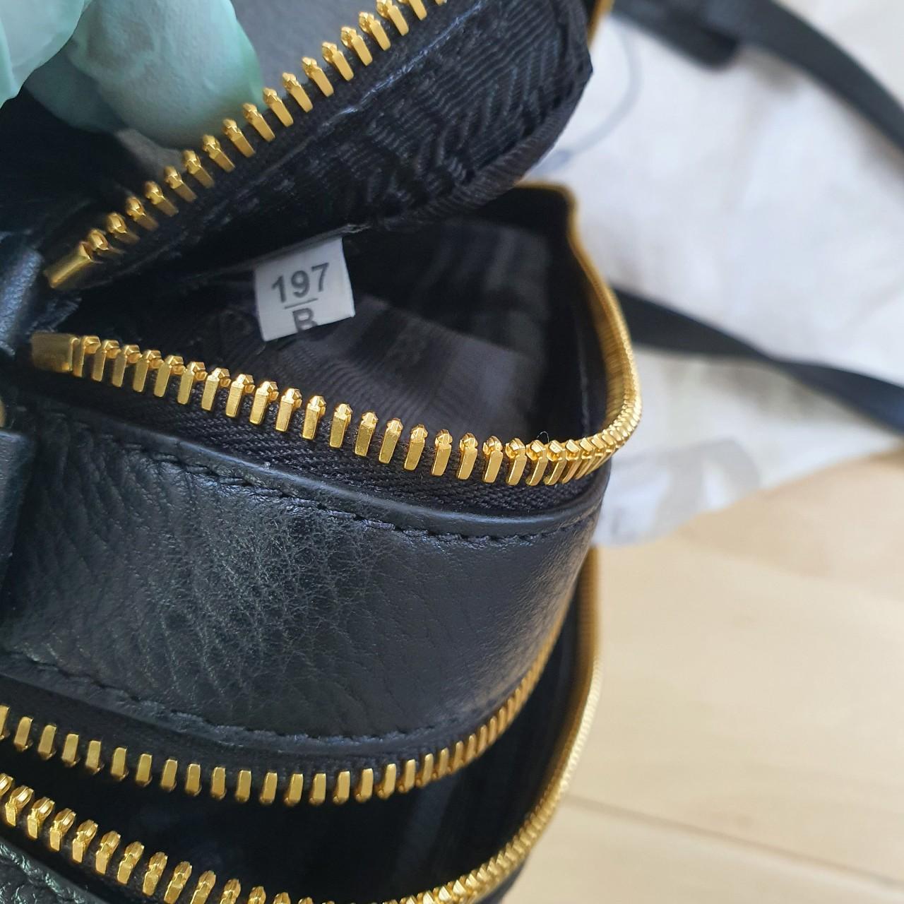 Prada Bandoliera Tessuto Saffiano Nero Tu Message - Depop