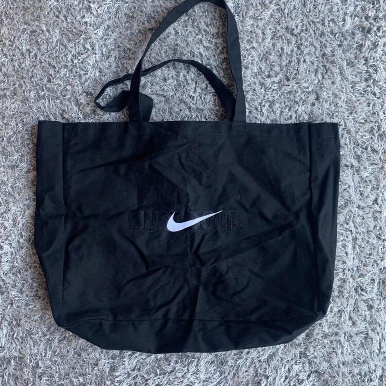 Vintage 90s Nike Limited Edition Black Embroidered... - Depop