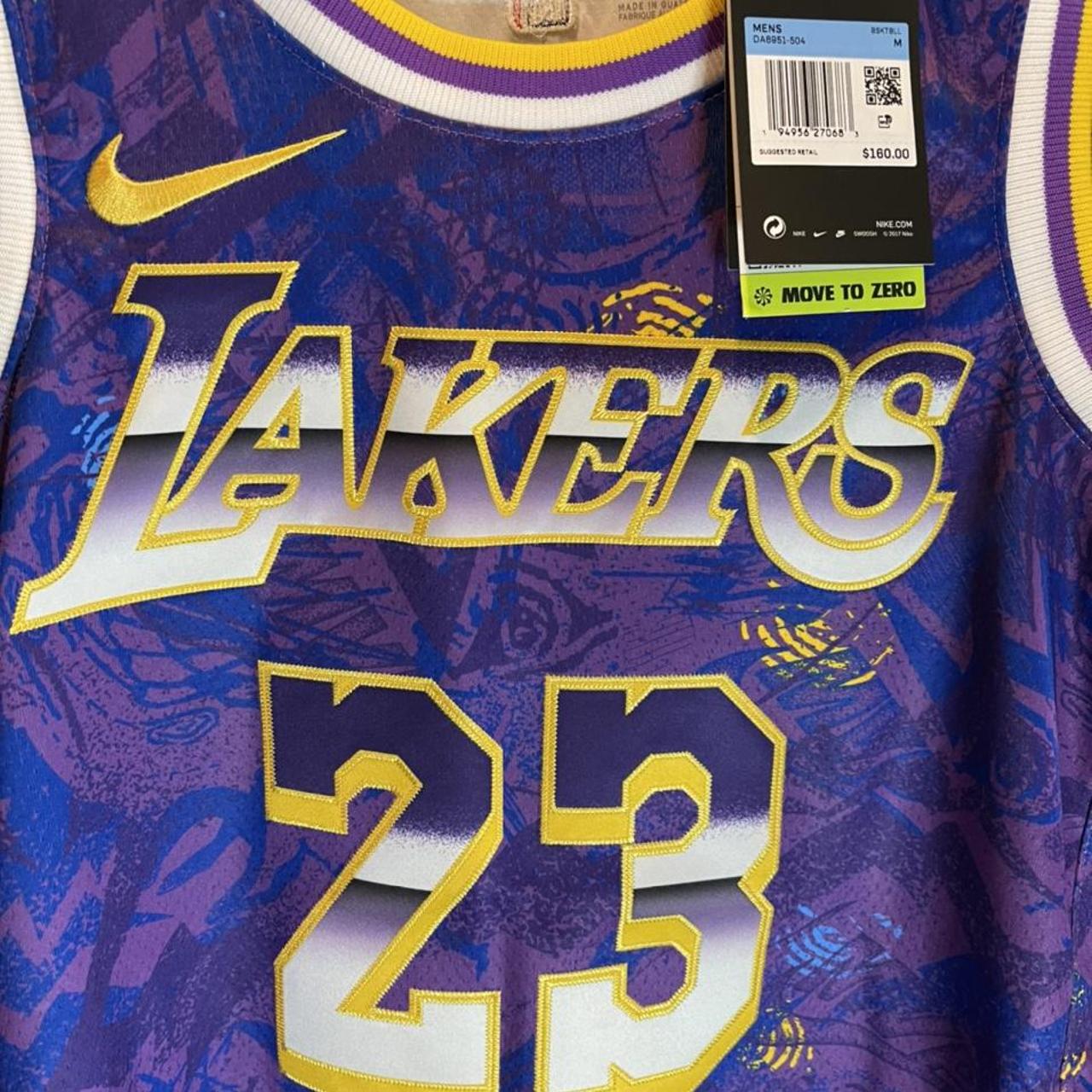 LeBron James Los Angeles Lakers Nike Select Series Purple Stitched