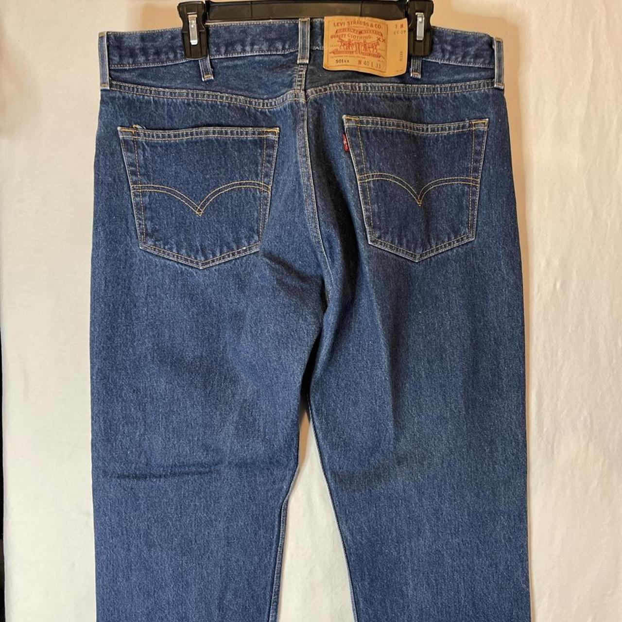 Levi’s 501xx Jeans Men’s Size 40x33 Fits 38x30 Dark... - Depop