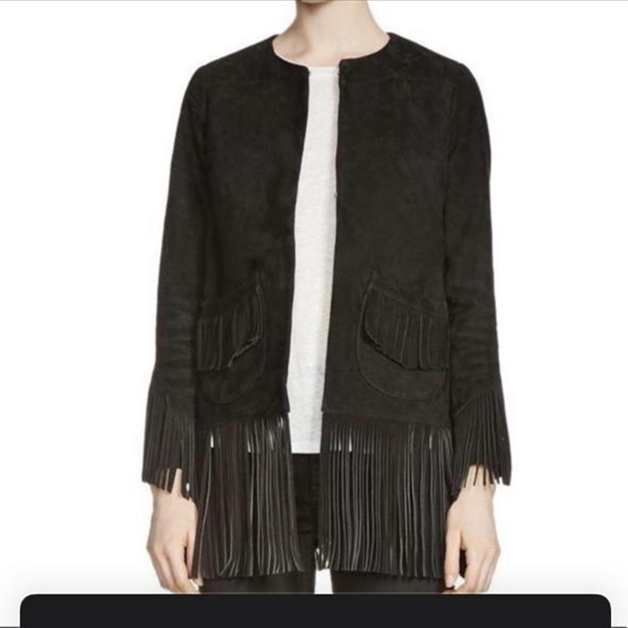 maje fringe jacket