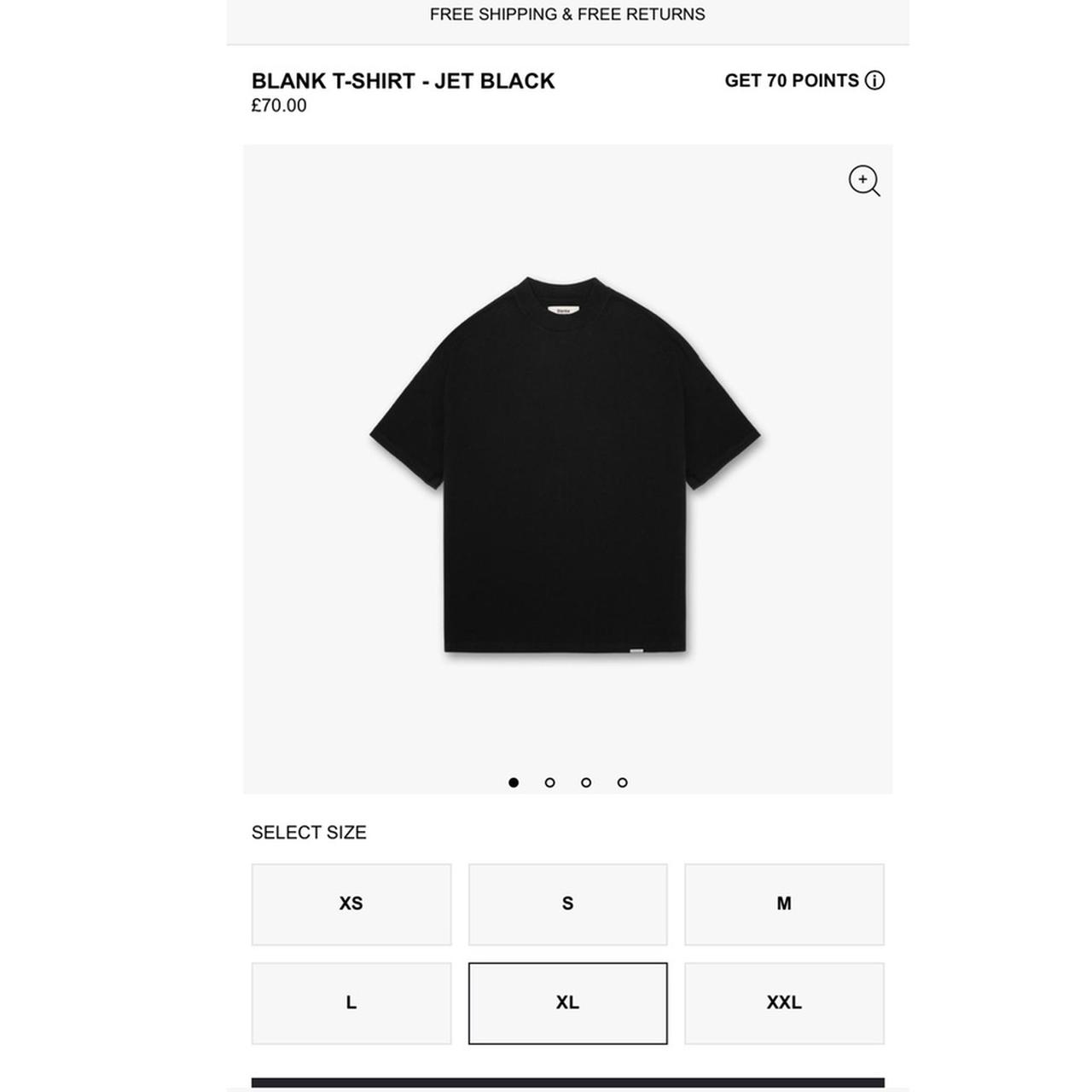 Represent Blank Oversized T-Shirt Jet Black