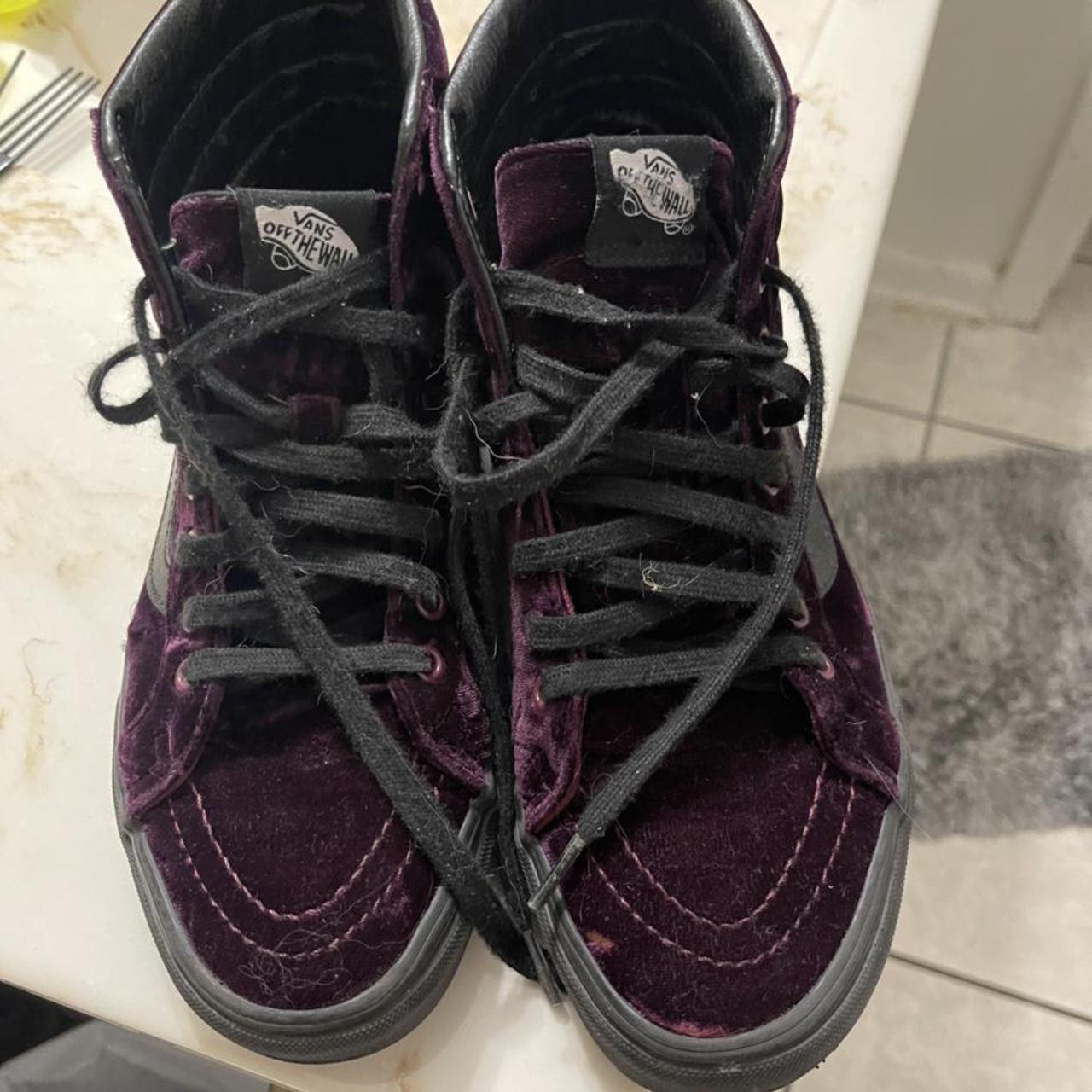 Vans best sale purple velvet